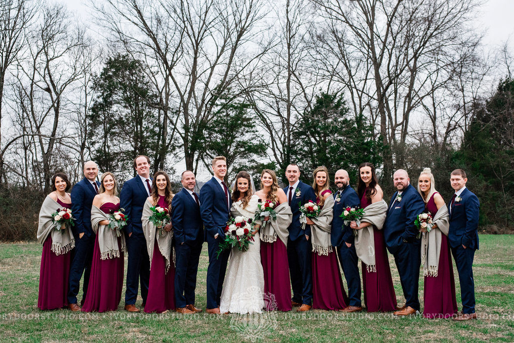 Wine & Navy Winter Wedding 