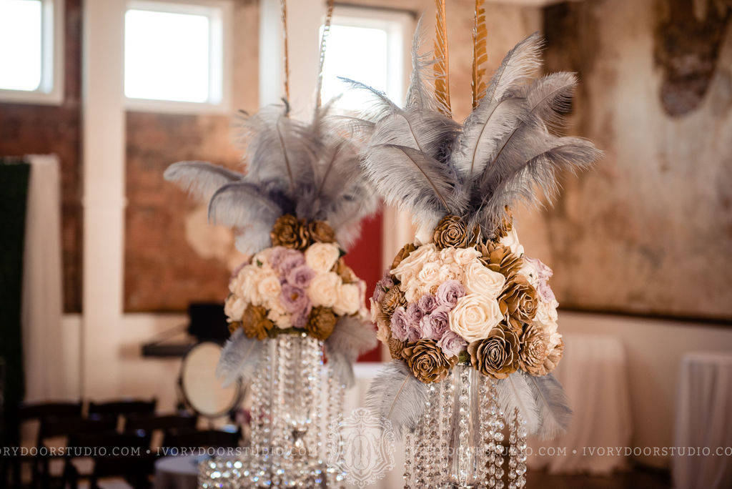 Feather Glam Centerpieces