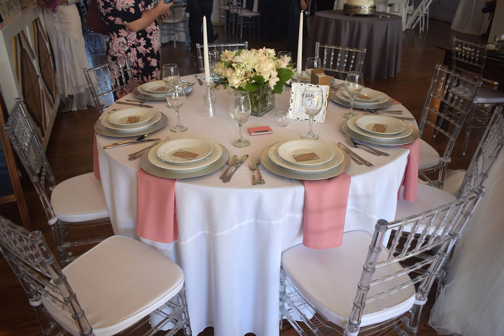 White & Pink Traditional Wedding - Seating Chart