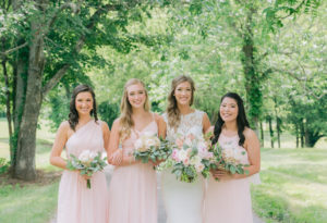Blush Bridesmaids Dresses