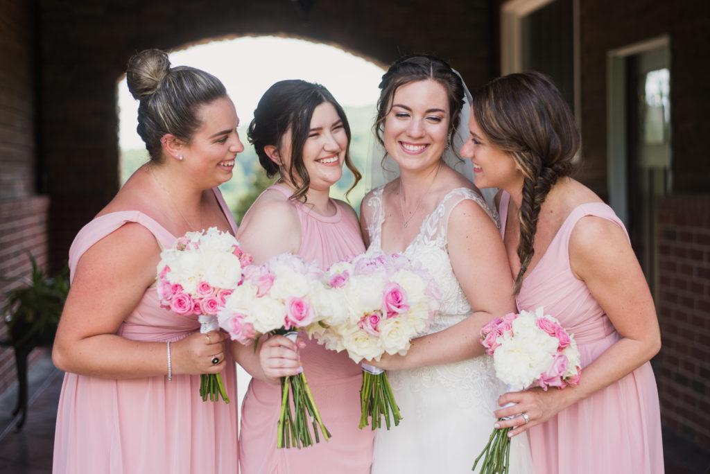 Pink and White Florals