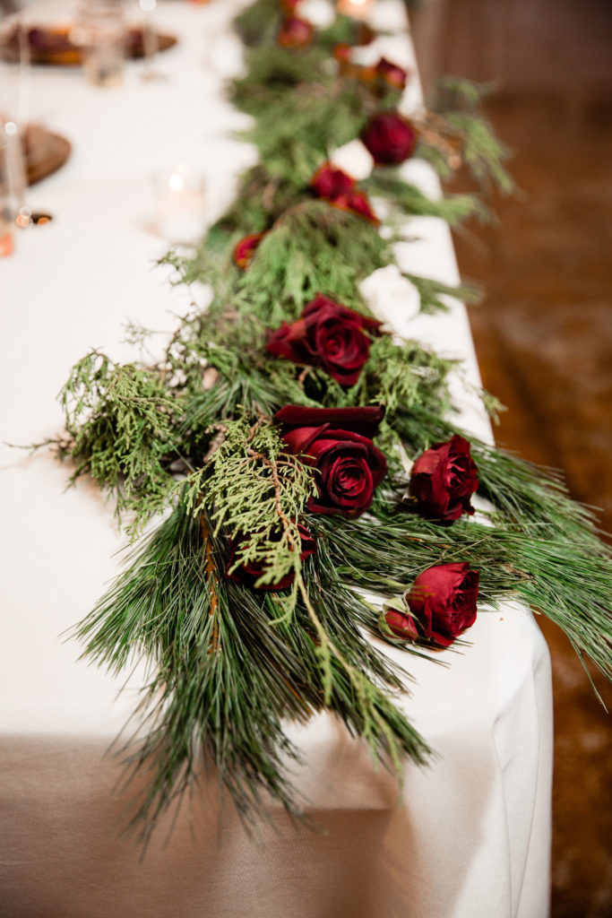 Red Roses & Greenery - Disney Wedding