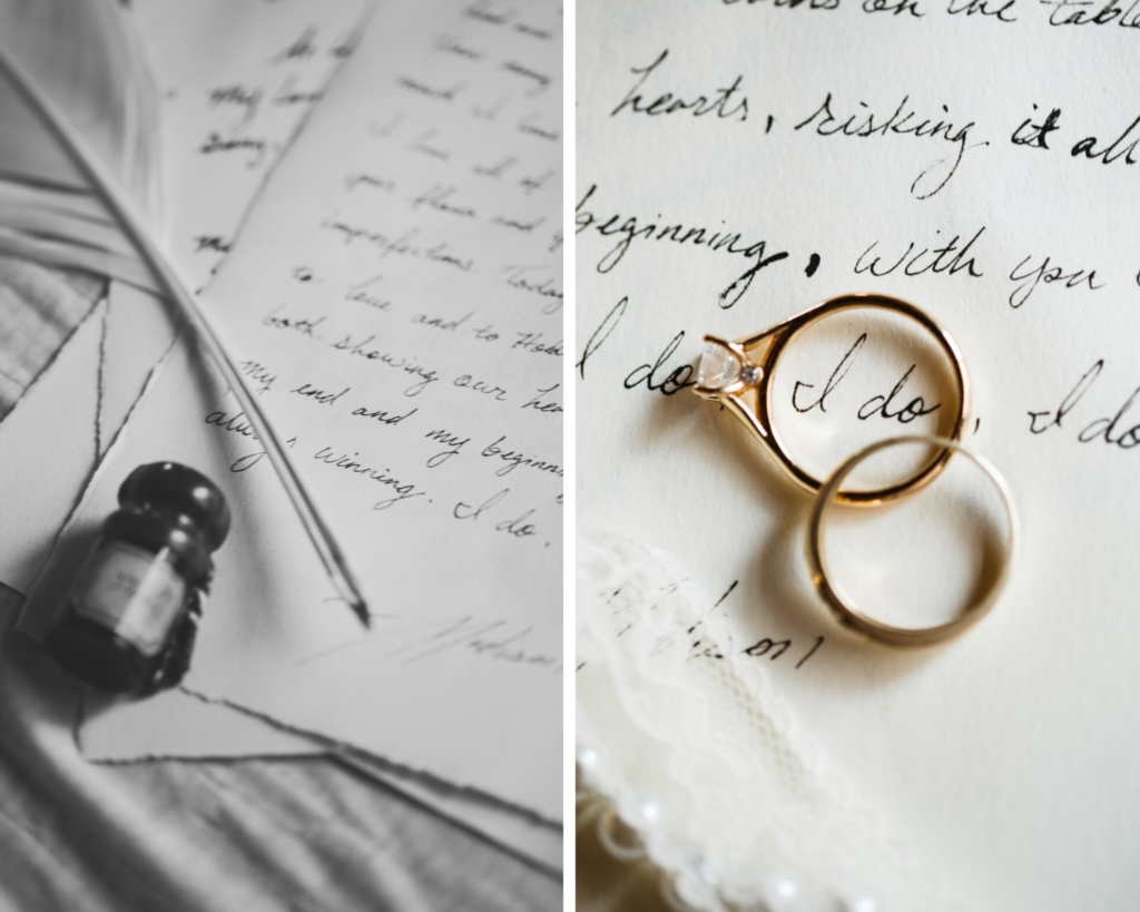 Wedding Bands Handwritten letter