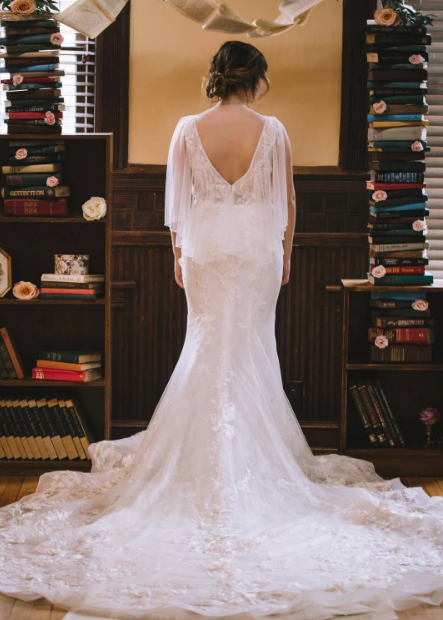 Literary Love Styled Shoot - Lace Gown Couture by Tess