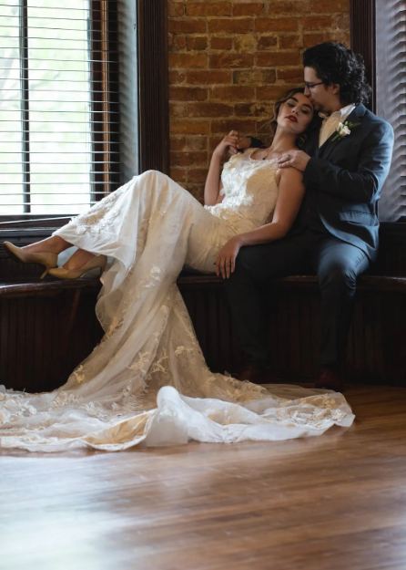 Lace Gown - Literary Love Styled Shoot