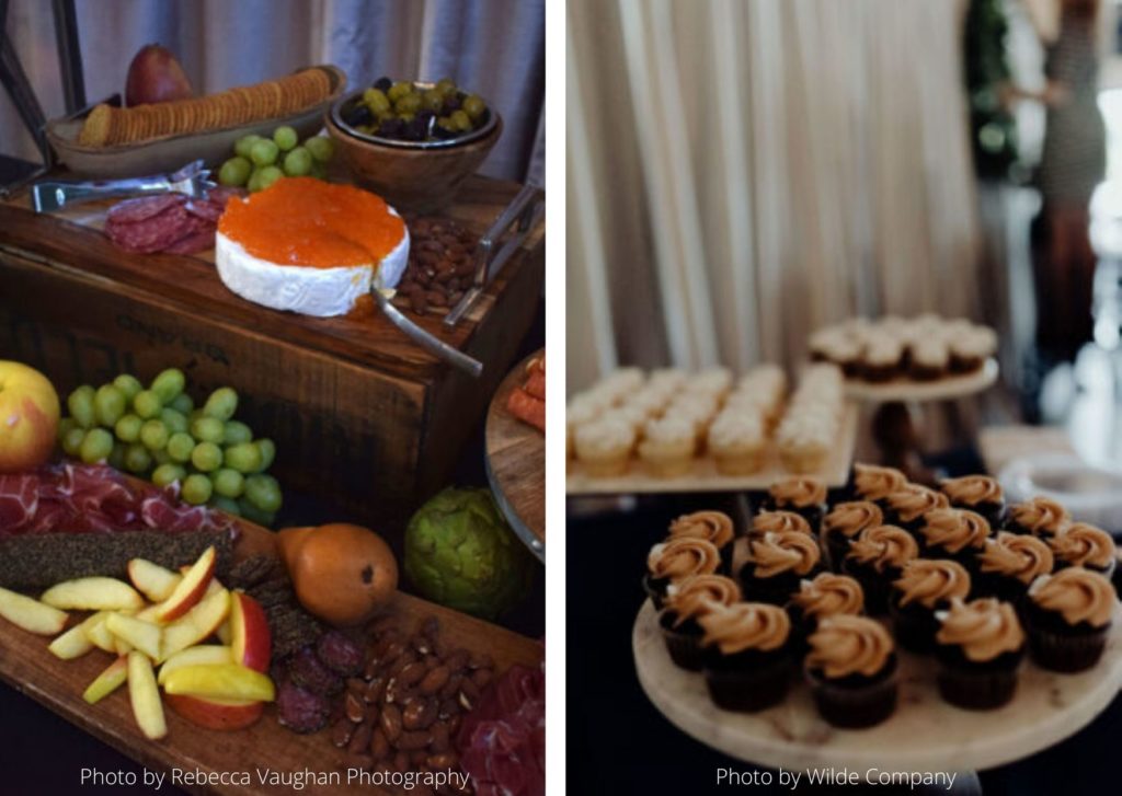 Cheese Tray & Mini cupcakes