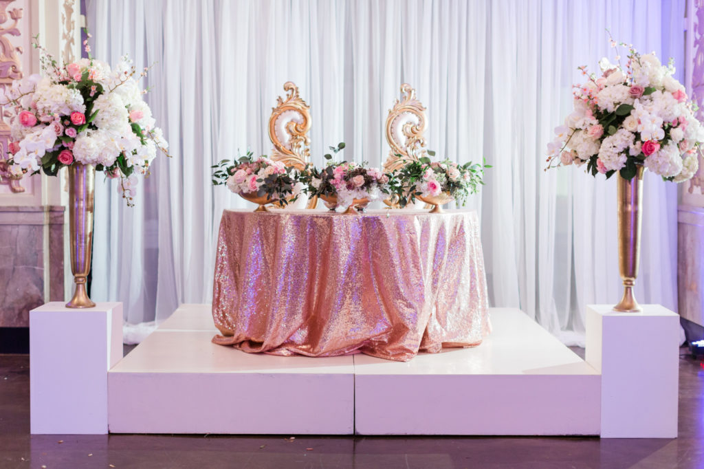 Modern Glam Wedding - Pops of Pink