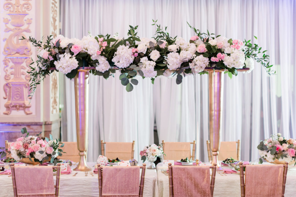 Modern Glam Wedding - Black Tie Affair Pops of Pink