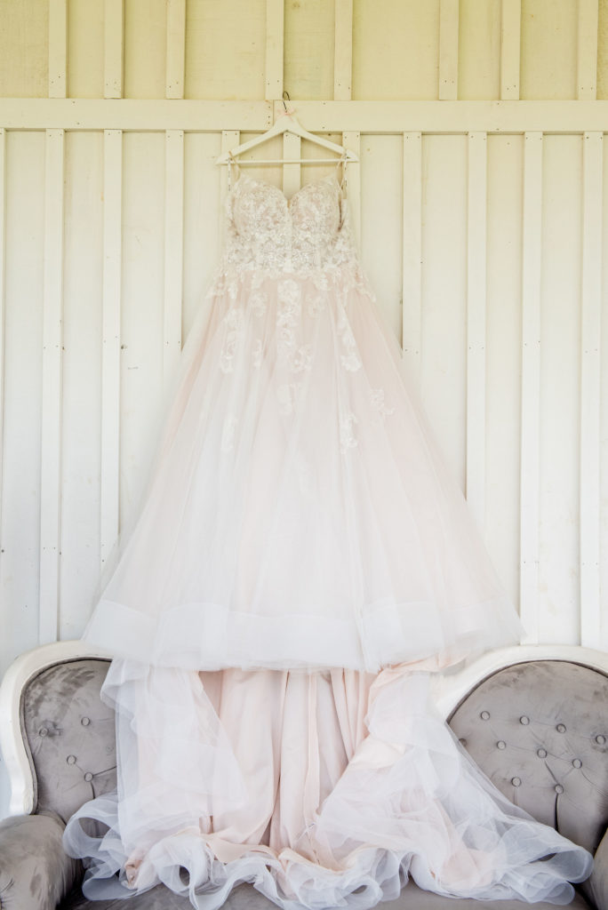 Alexis + Brandon's Fairytale Wedding Lace Wedding Gown - White Dove Barn-Music Tree Entertainment