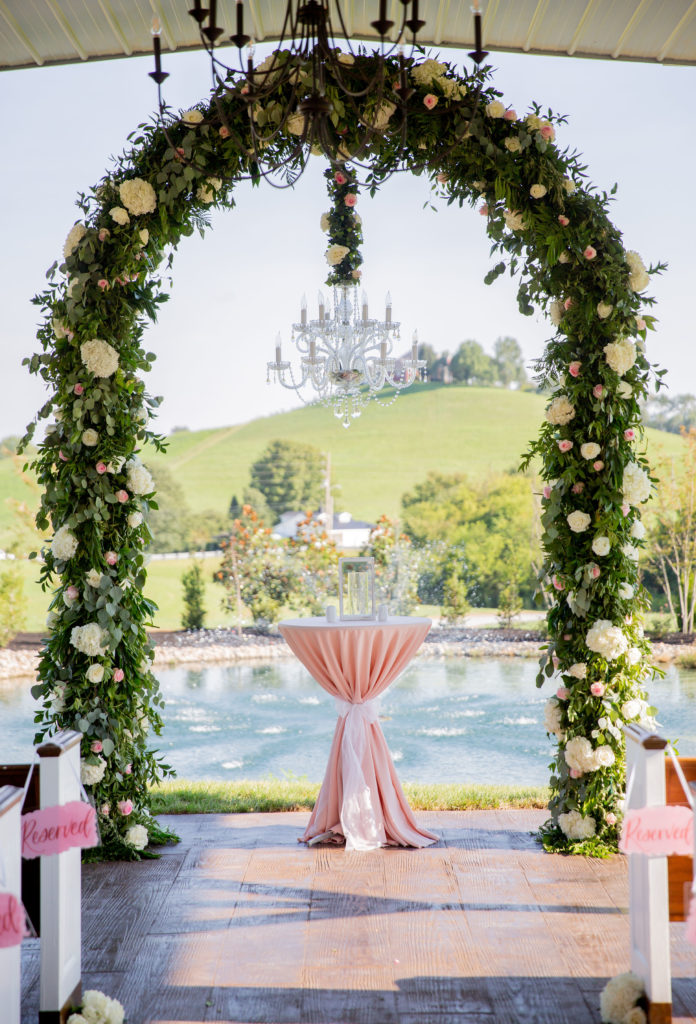 Pink & White Wedding - White Dove Barn-Music Tree Entertainment