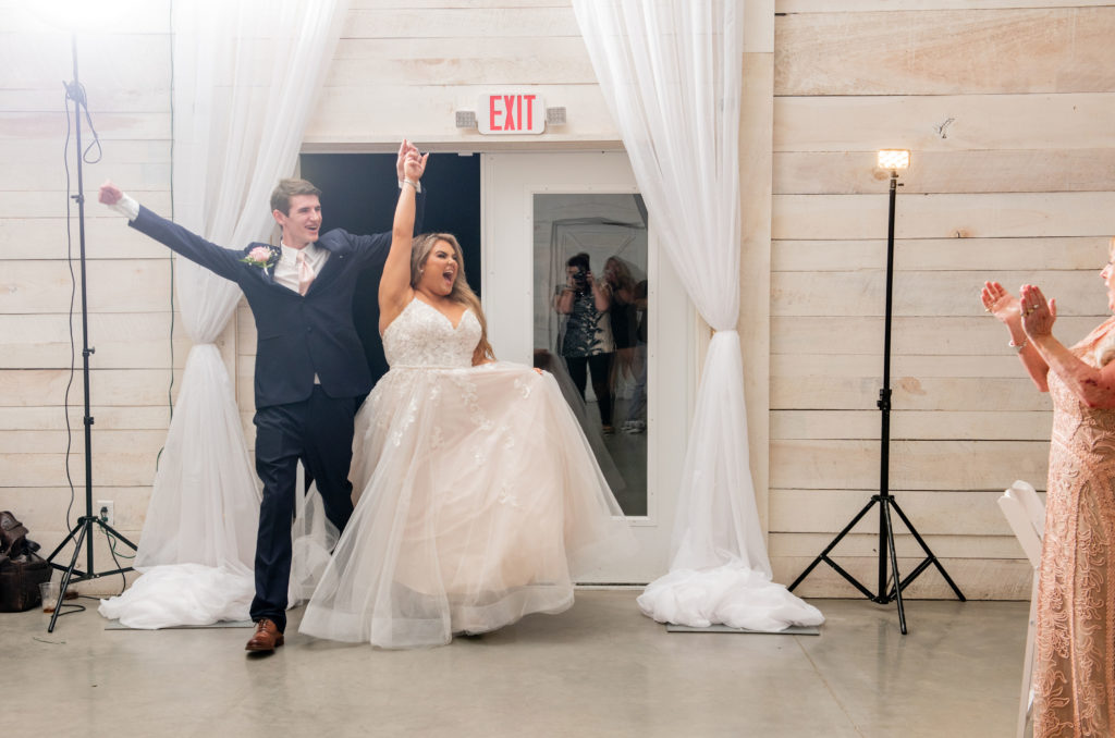 Bride & Groom - Pink & White Wedding - White Dove Barn-Music Tree Entertainment-Twila's Photography