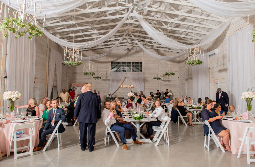 Reception- Pink & White Wedding - White Dove Barn-Music Tree Entertainment-Twila's Photography