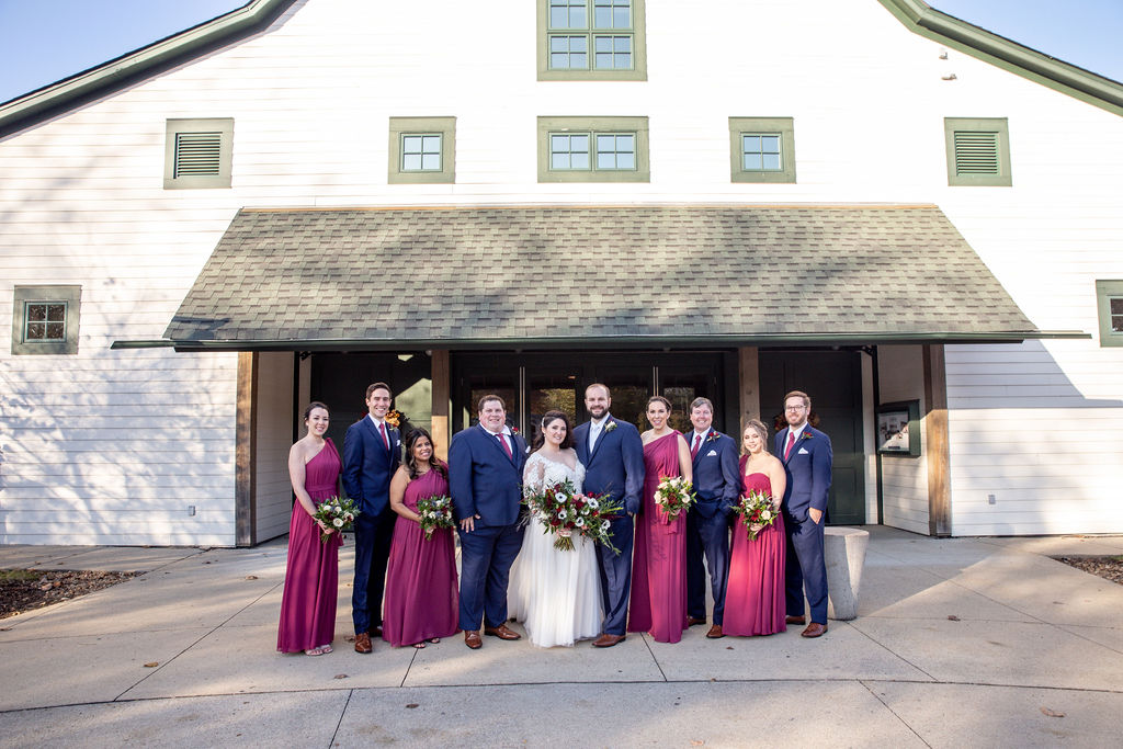 Burgundy & Blue Wedding - Eleven Bridal