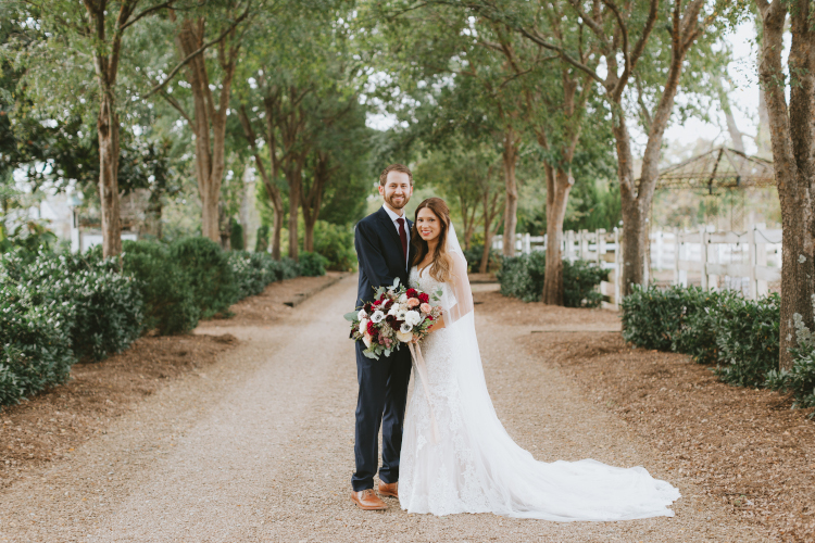 Wine & Navy Wedding