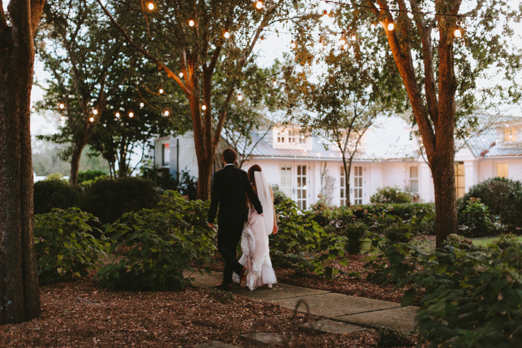 Send Off - Wine & Navy Botanical Classic Wedding