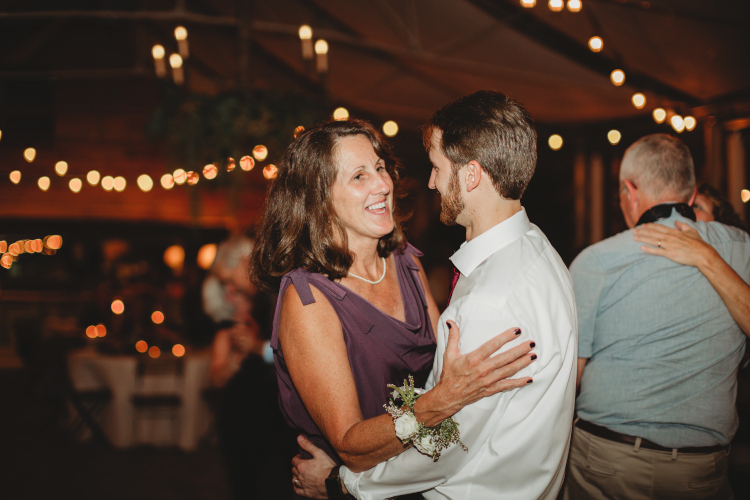 Reception - Wine & Navy Wedding