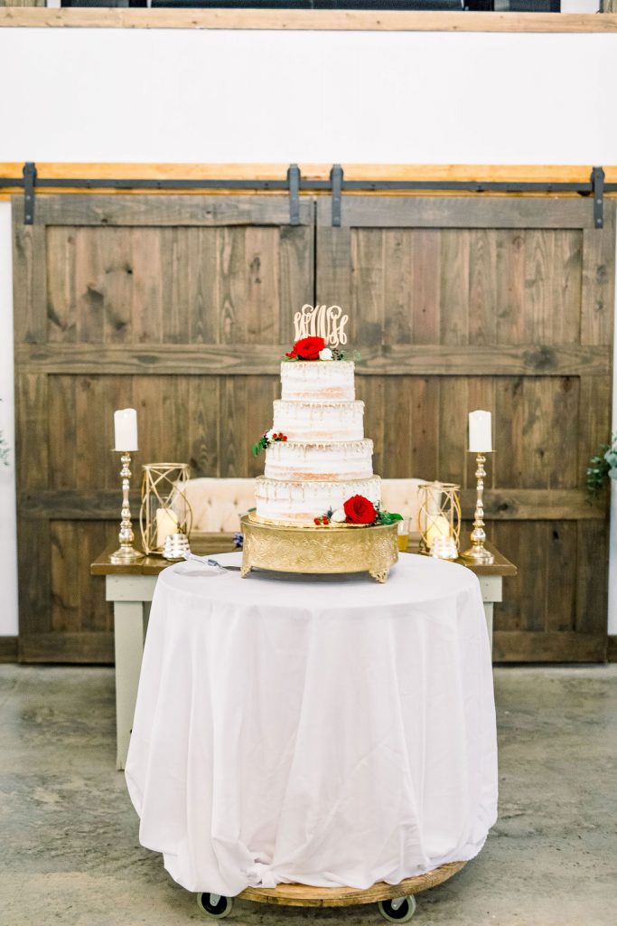 Gold dripped Wedding cake - The Rolling Pin