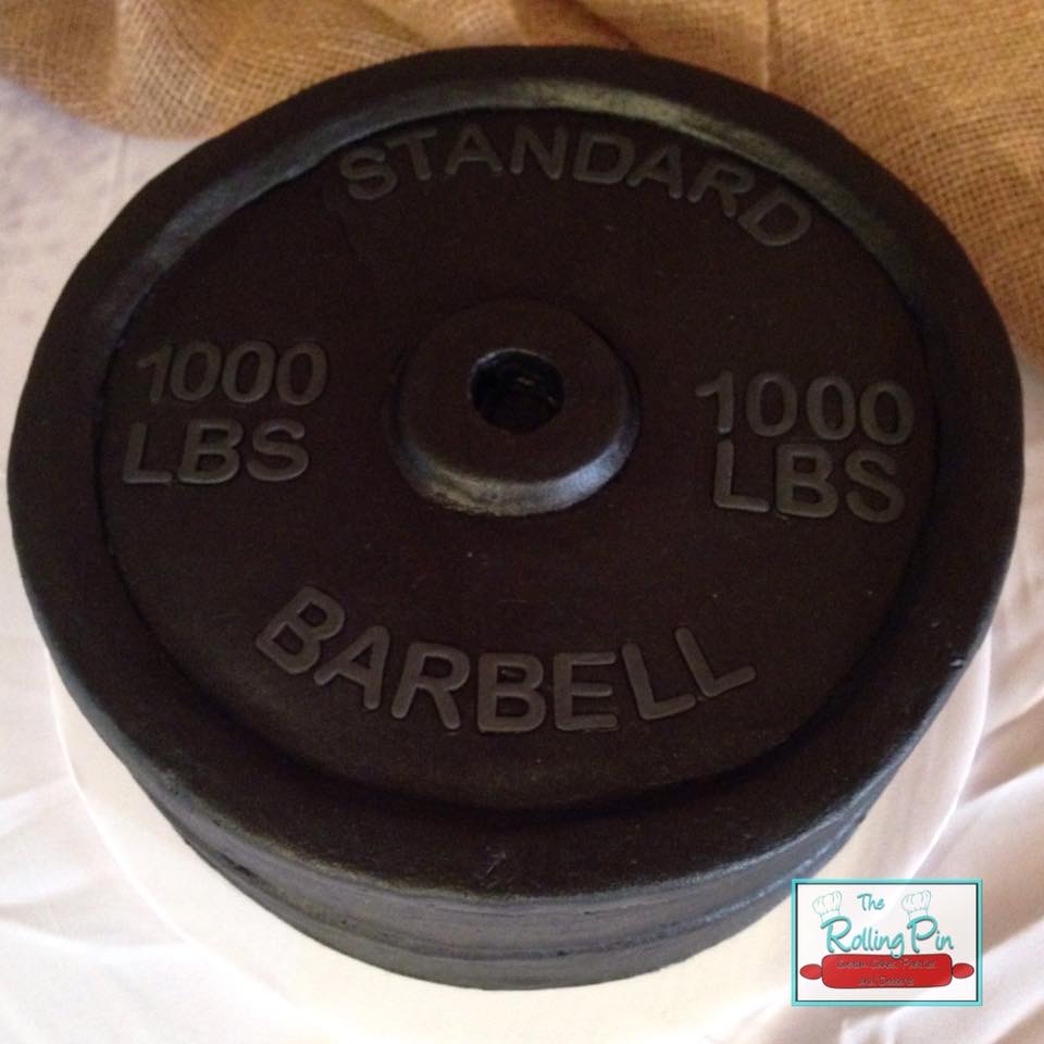 Barbell Groom's Cake