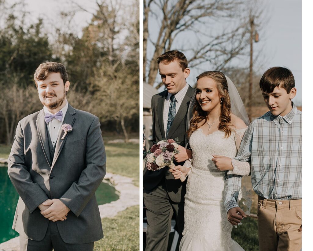 Wedding Ceremony Reflection Pond TN Tiny Weddings