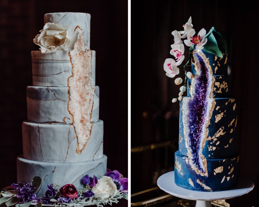 Geode Wedding Cakes