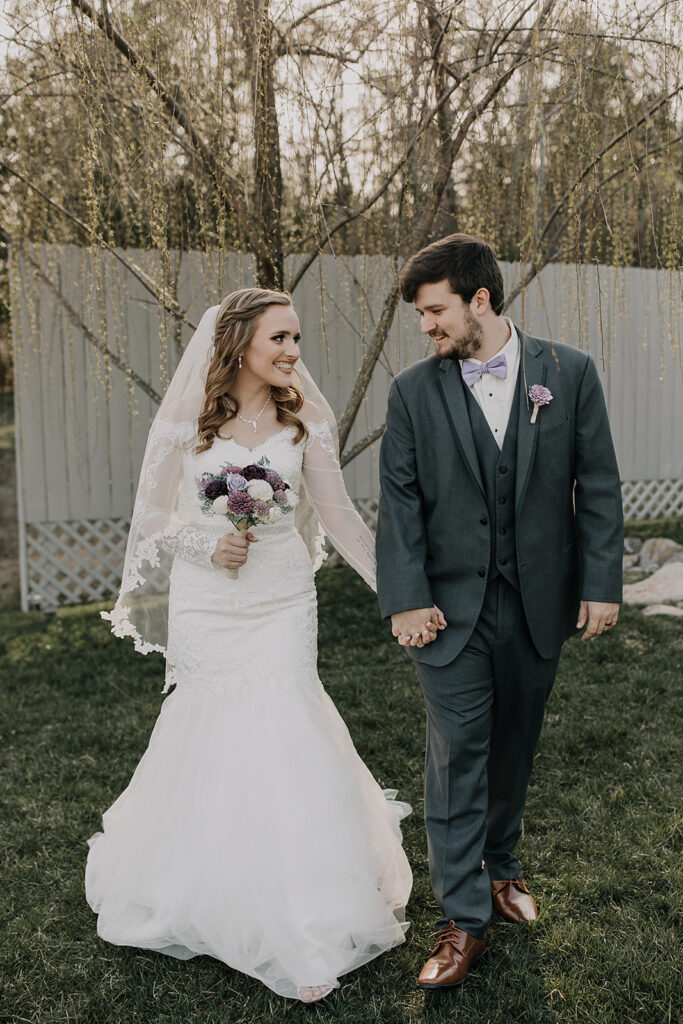 Purple & Lace Vintage Wedding - TN Tiny Wedding