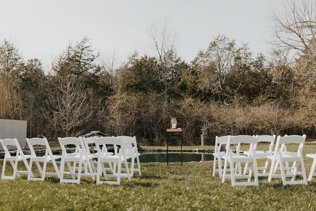 Wedding Ceremony Reflection Pond TN Tiny Weddings