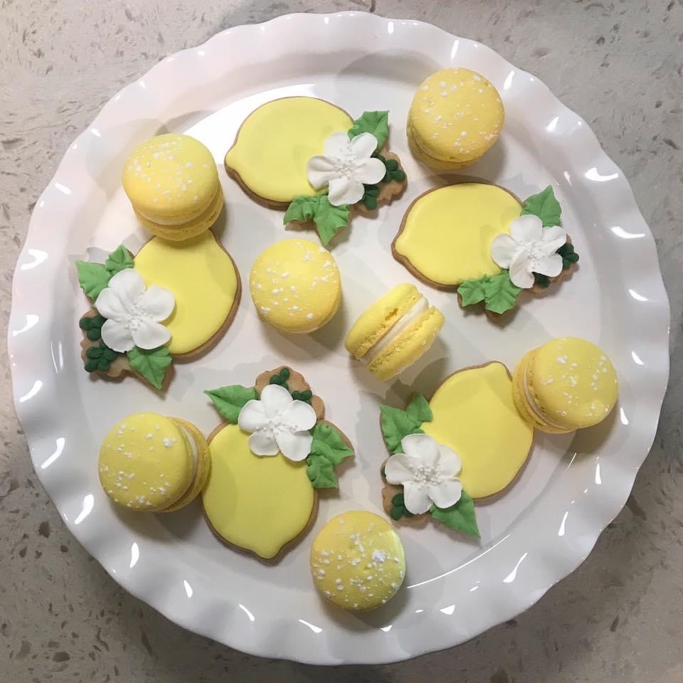 lemon cookies and macaroons