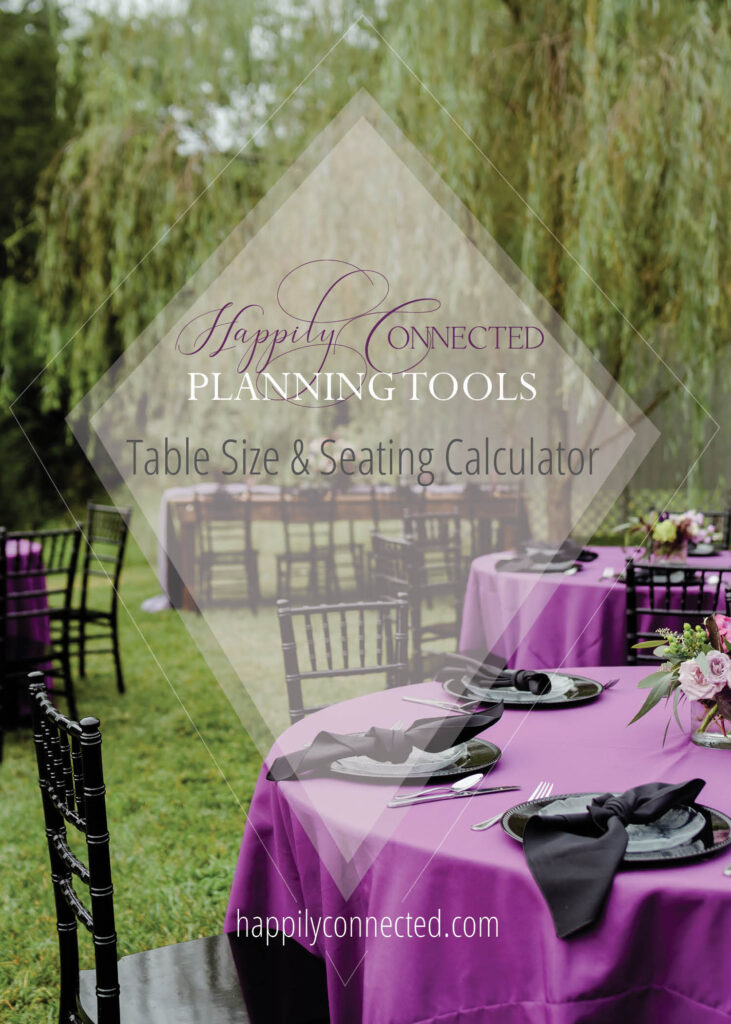 Wedding Planning Tools Table Sizes, How To Maximize Table Seating For Wedding Planner