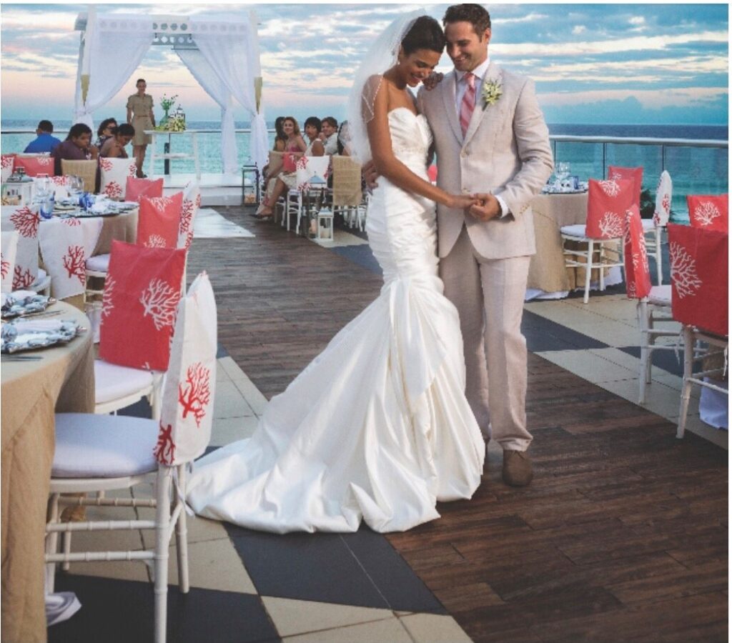 The Fives Azul Beach Resort rooftop wedding
