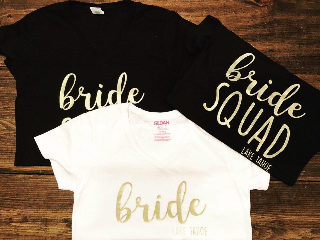 bride squad t-shirts - hlbee Designs